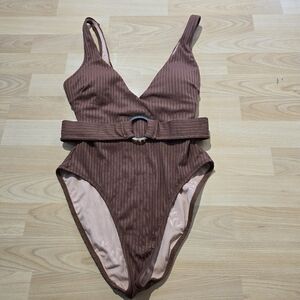 J.CREW NWT belted swimsuit